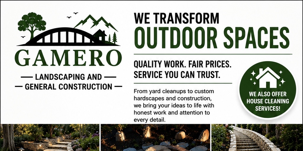 Gamero Landscaping And General Construction banner