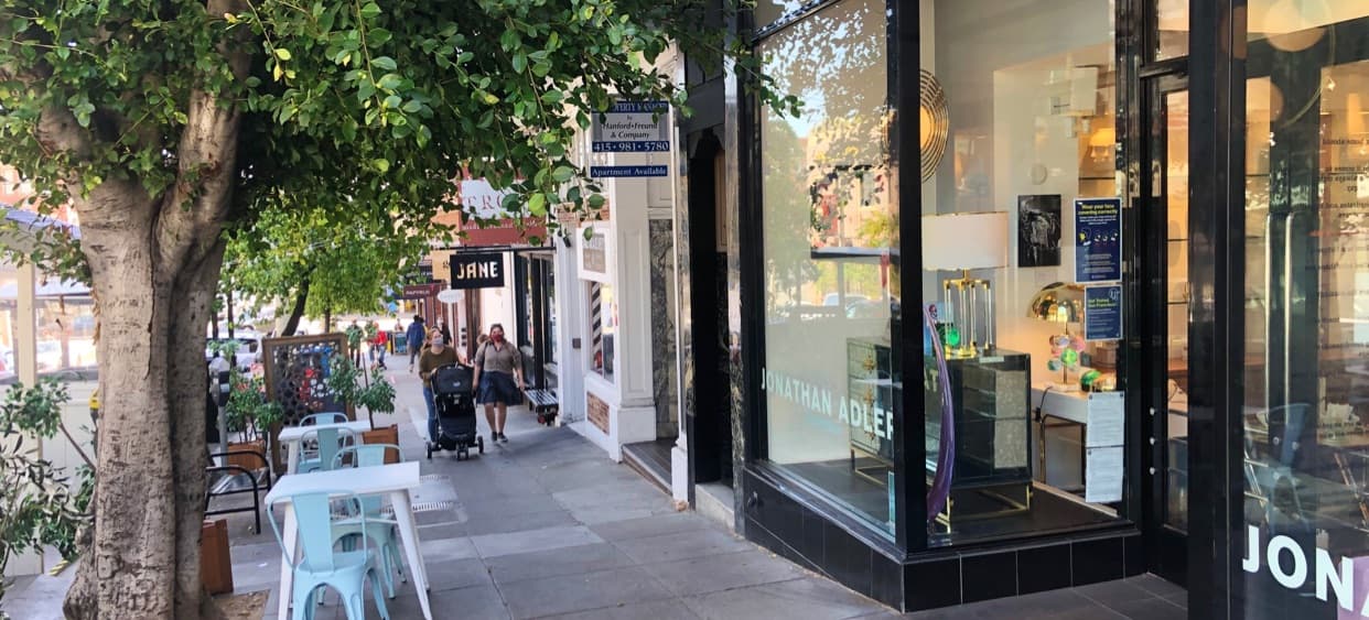 Fillmore Merchants Association's banner