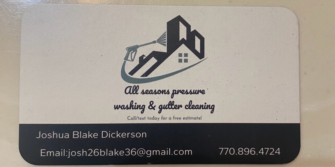 All Seasons Pressure Washing & Gutter Cleaning banner